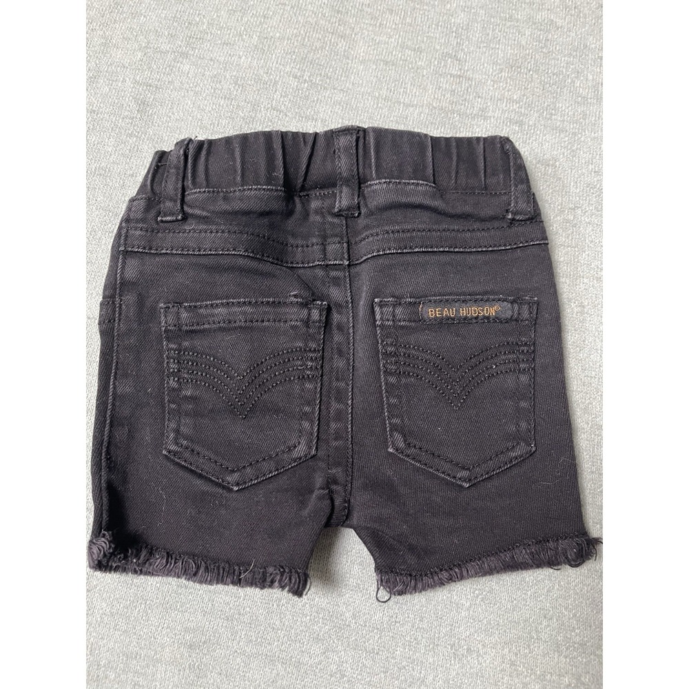 Beau Hudson Baby Black Denim Shorts SZ 1